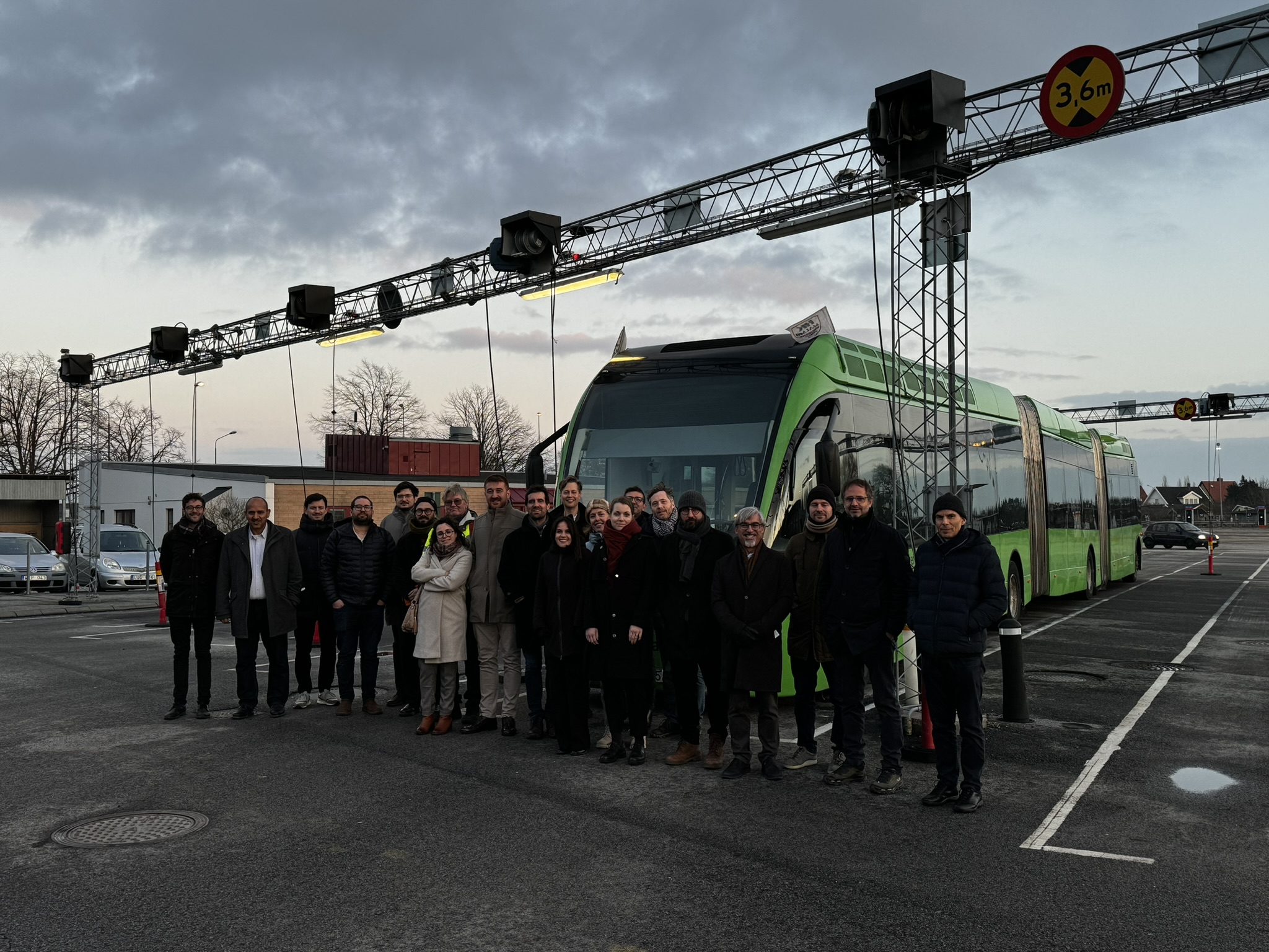 Technical visit to Nobina electric bus depot in Malmö